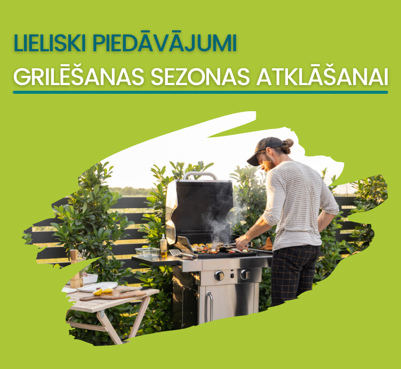 Populārākie piedāvājumi: grilēšanai