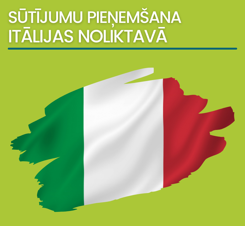 Itālijas sūtījumu ievadīšana PercEU sistēmā kavēsies