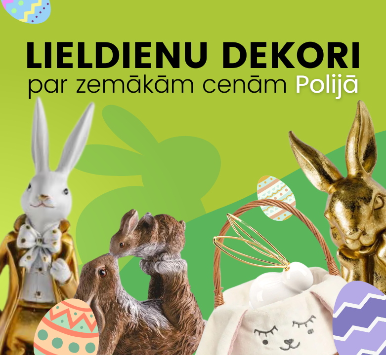 Lieldienu dekori par zemākām cenām Polijas e-veikalos