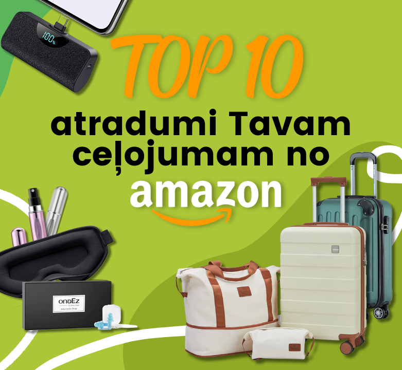 Top 10 piedāvājumi Tavam vasaras ceļojumam no Amazon