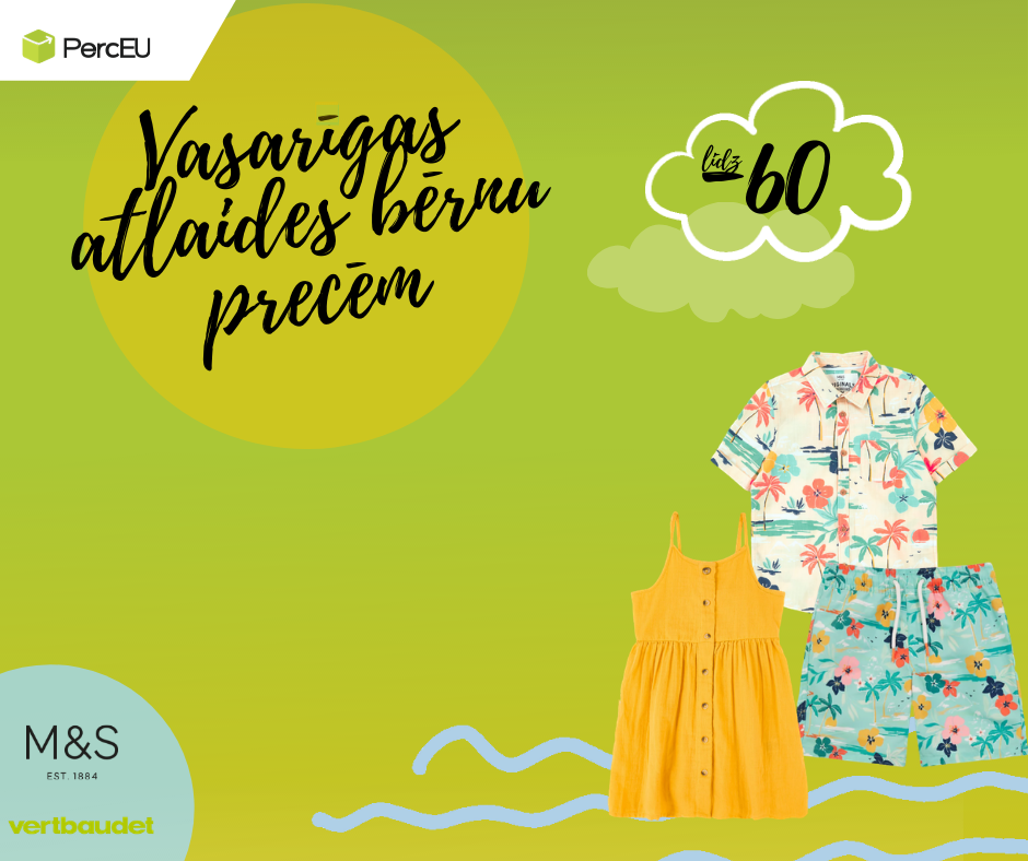 Vasarīgas atlaides bērnu precēm
