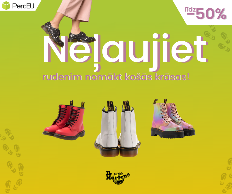 Lieliska iespēja iegādāties populāros Dr. Martens apavus!
