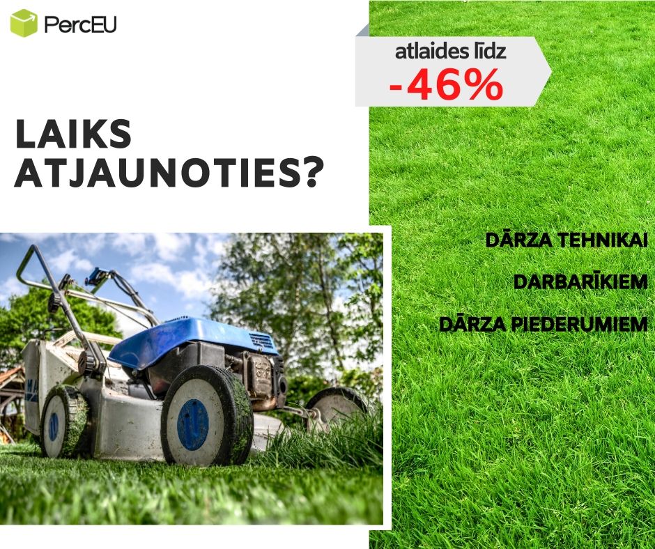 Dārza tehnikai un instrumentiem atlaides