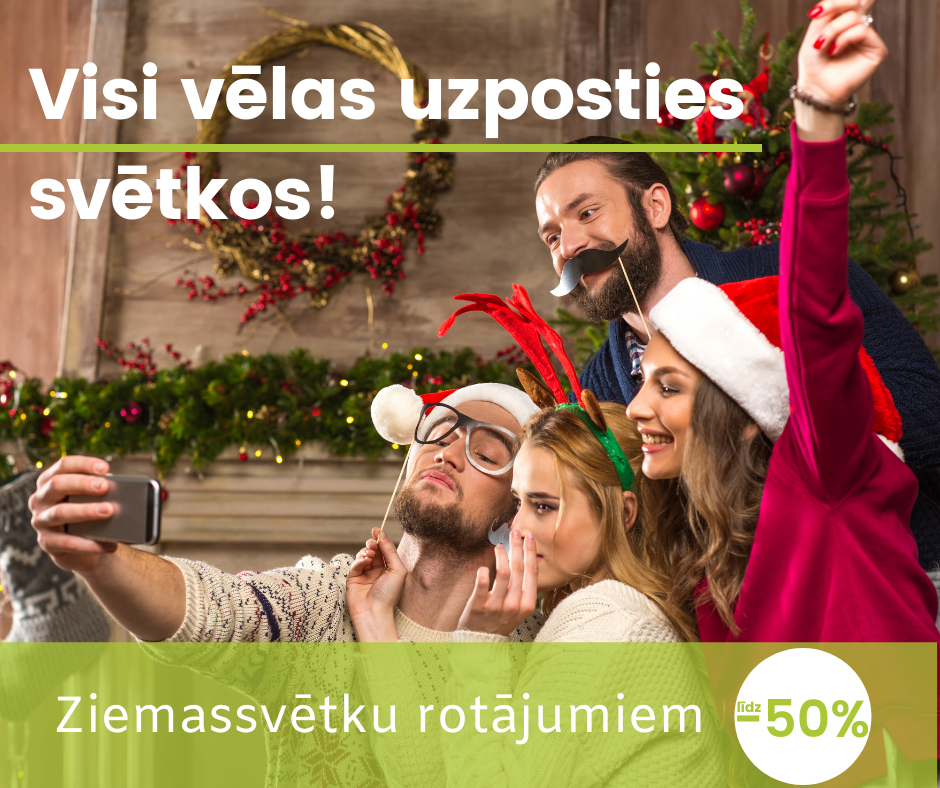 Visi vēlas uzposties svētkos!