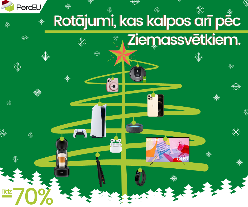 Rotājumi, kas kalpos arī pēc Ziemassvētkiem.