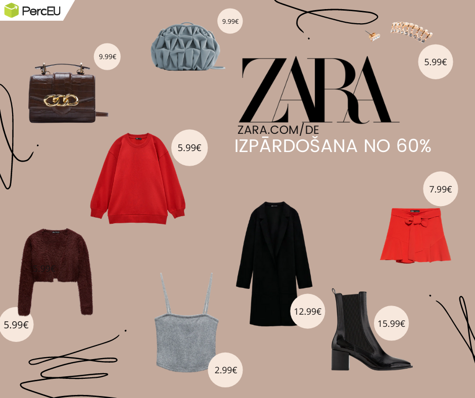 Zara izpārdošana no 60%