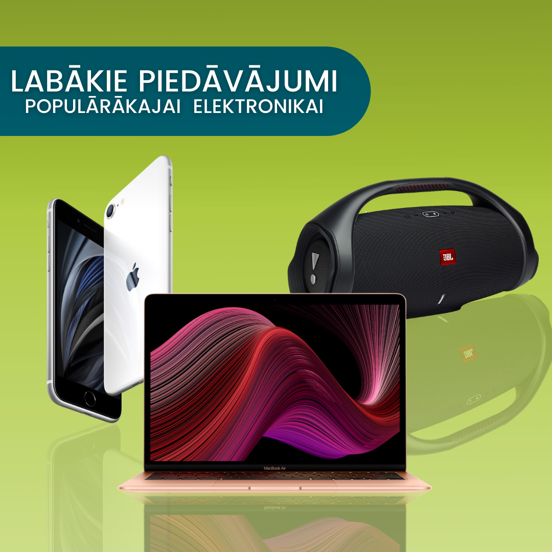 Labākie piedāvājumi populārākajai  elektronikai