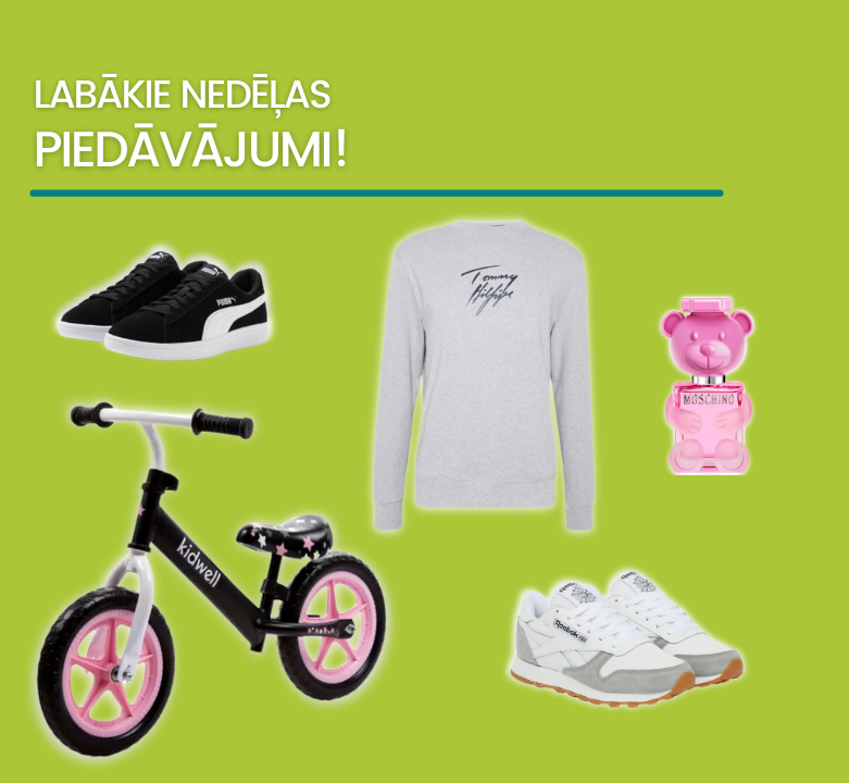 Atrod labākos ārvalstu e.veikalu nedēļas piedāvājumus!
